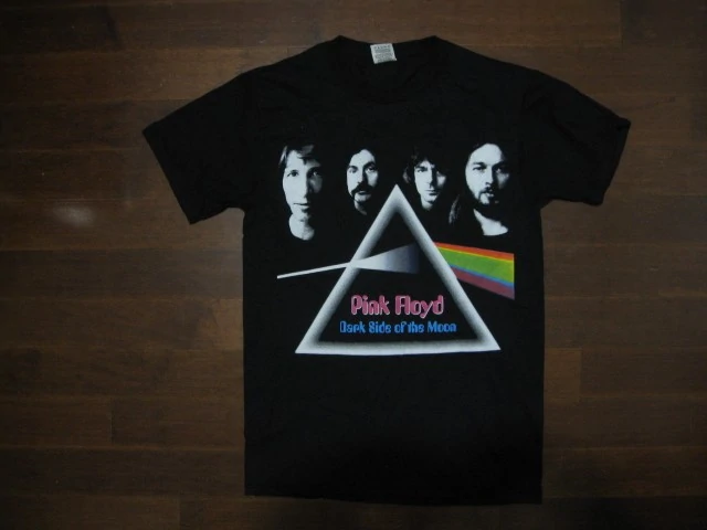 PINK FLOYD - Dark Side Of The Moon-Group Photo- Two sided print / T-shirt