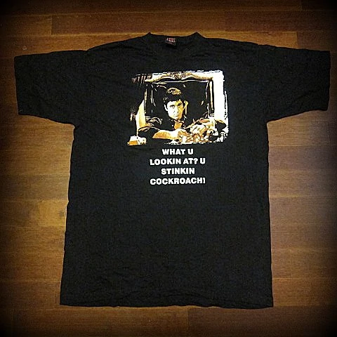 SCARFACE - What U Lookin At ? - Two Sided Printed T-Shirt