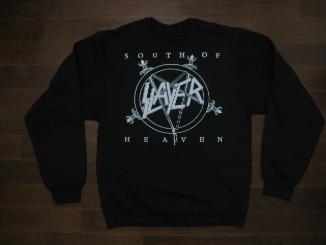 SLAYER - SOUTH OF HEAVEN- Two Sided Printed-SWEATSHIRT