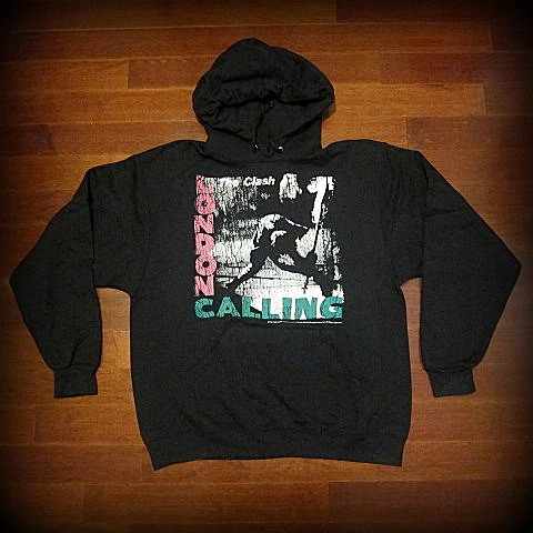 The Clash - London Calling - Two Sided Printed Vintage Hoodie