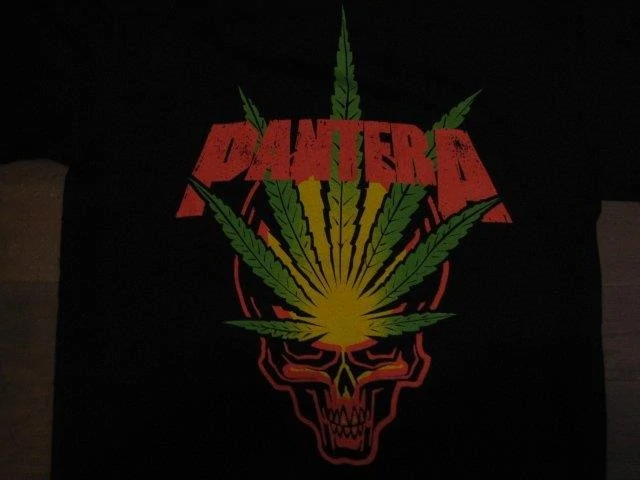 PANTERA- Marijuana Leaf - T-shirt - Two Sided Print