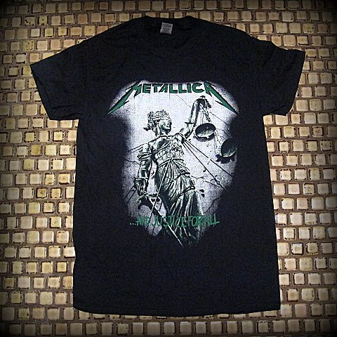 METALLICA - And Justice For All  #1  Two Sided Printed T-Shirt