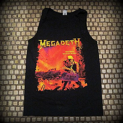 MEGADETH -Peace Sells - Two Sided Printed - Unisex Tank Top