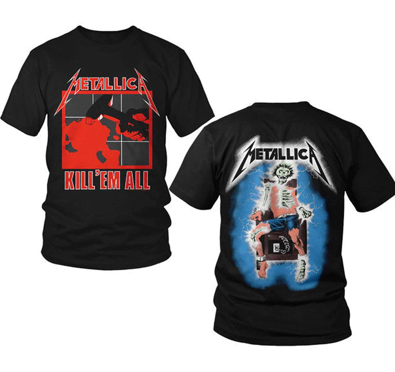 METALLICA - KILL 'EM ALL - T-Shirt - Printed Front And Back