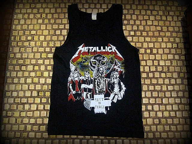 METALLICA - Dedicated To Cliff Burton -Tank Top - Printed Front And Back
