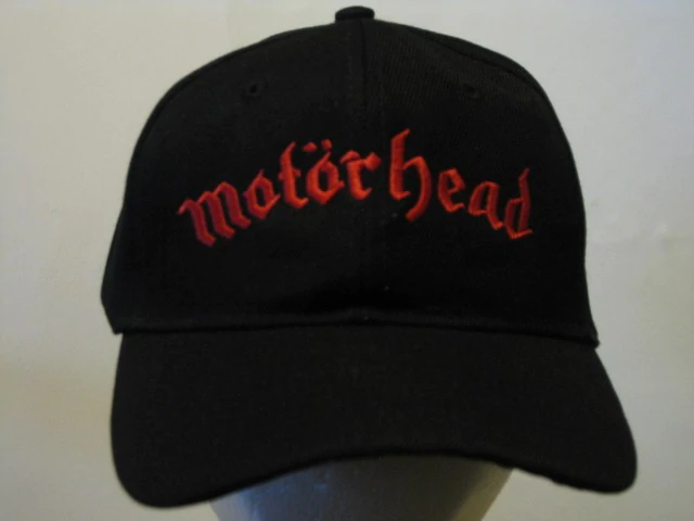 MOTORHEAD - Embroidered - Baseball Cap - Velcro Strap, One Size Fits All
