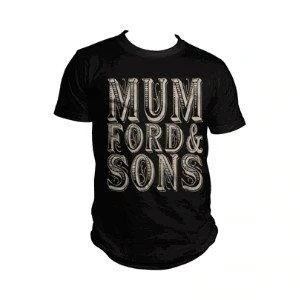 MUMFORD & SONS-‏ Stacked Scroll Logo- T-Shirt