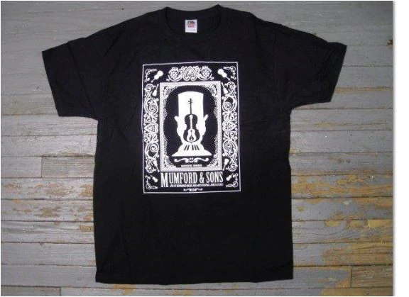 Mumford & Sons 2011 Tour Shirt Black T-Shirt