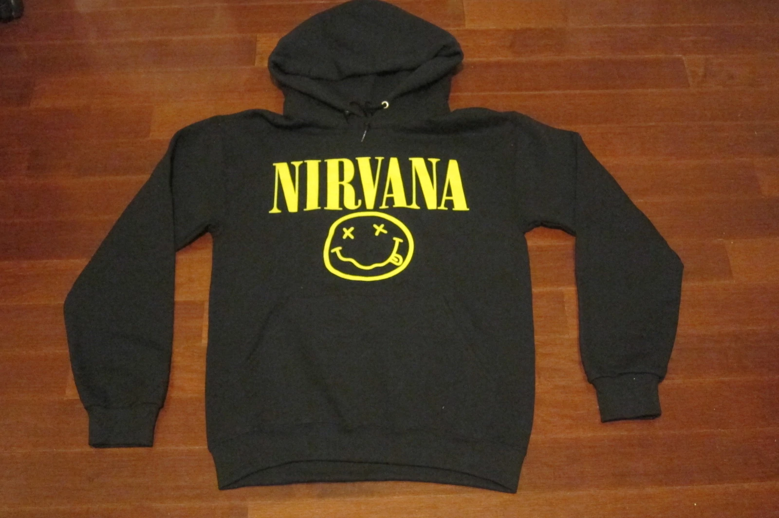 Nirvana - Smiley Face - Hoodie Printed Front And Back
