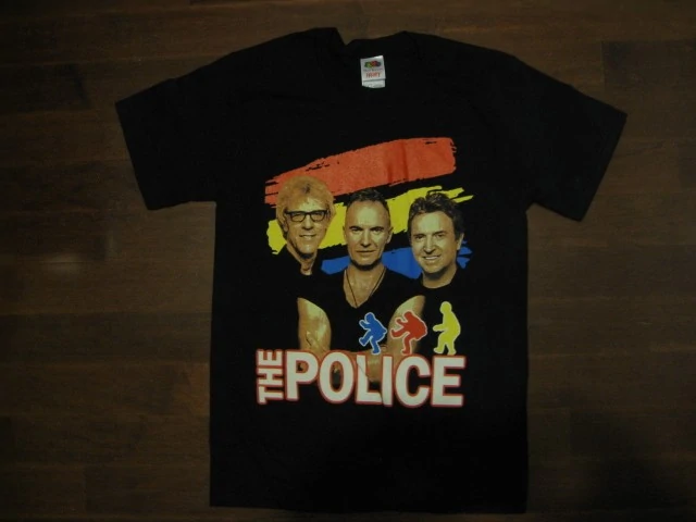POLICE- Rare 2007 Tour -T-Shirt. Two Sided Print