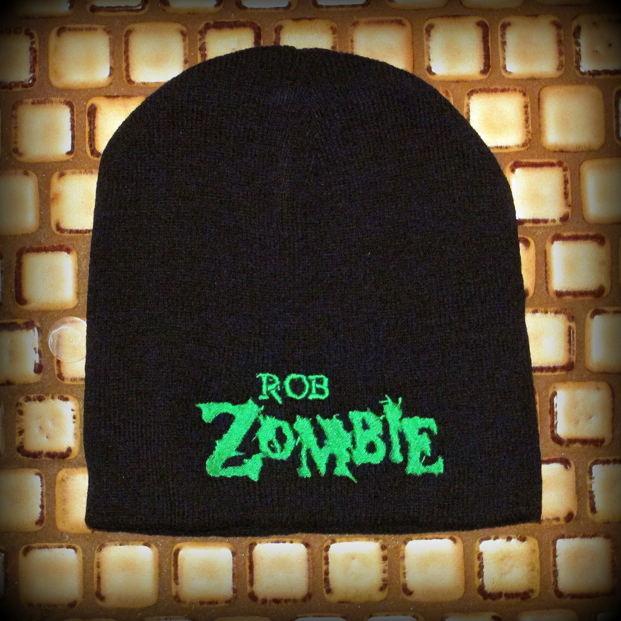 Rob Zombie / White Zambie -Embroidered - Logo Beanie - One Size Fits All