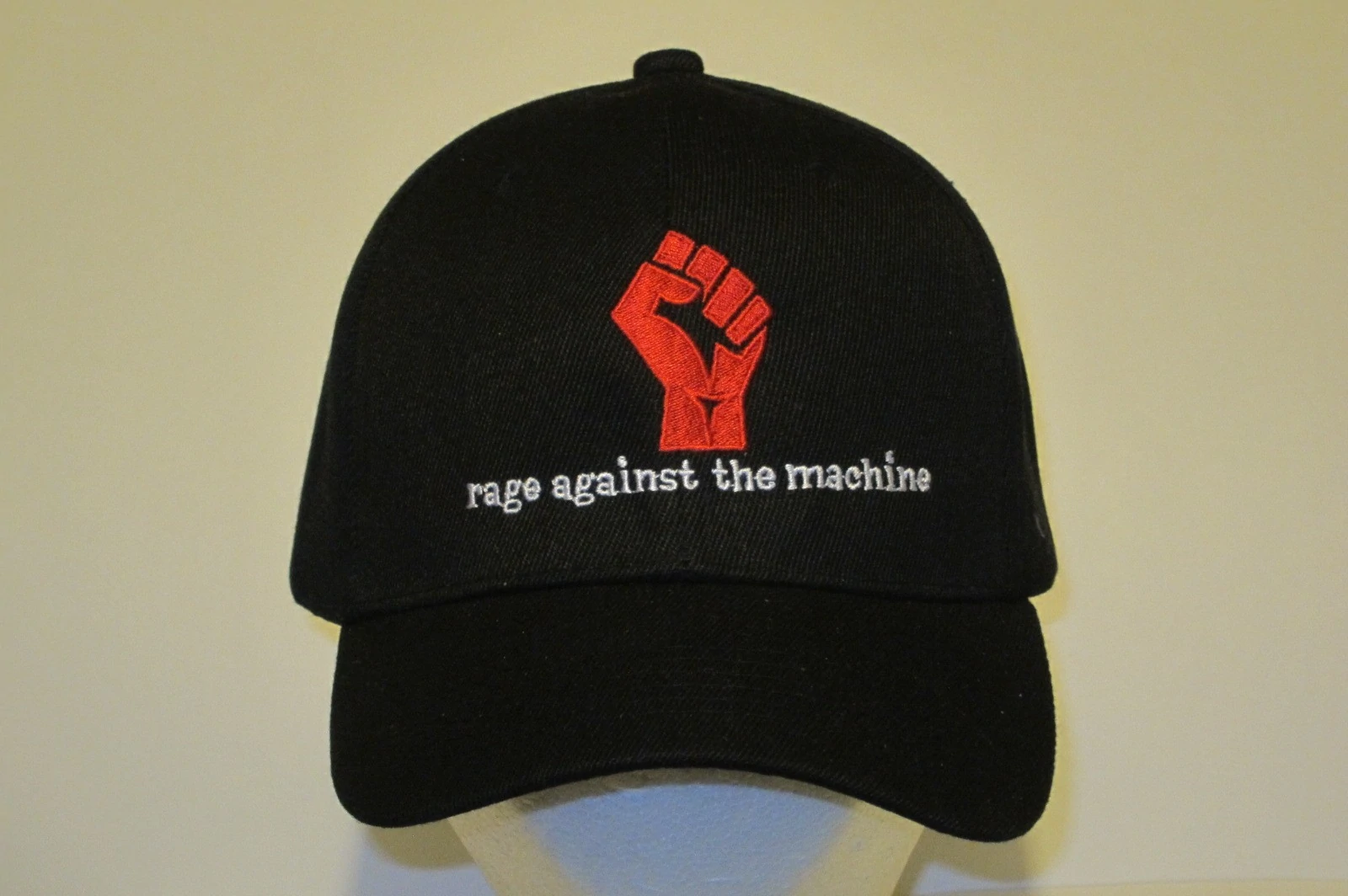RAGE AGAINST THE MACHINE- Embroidered Baseball Cap. One Size Fits All. Velcro Back.Unisex