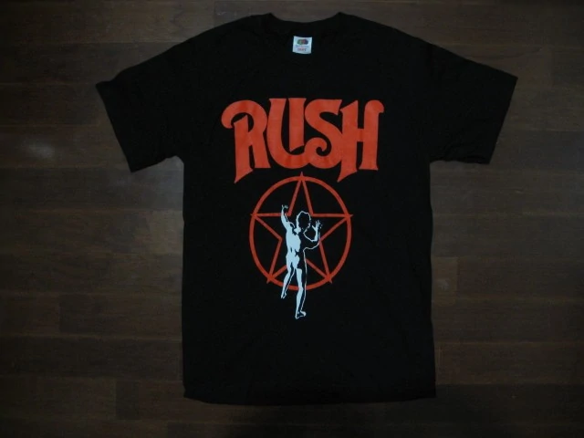 RUSH-Starman Logo -RED Print- t-shirt