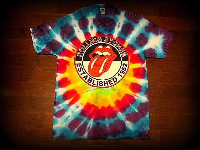 Rolling Stones - Logo - Established 1962 - Tie - Dye T-Shirt