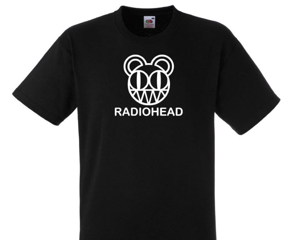 RADIOHEAD -‏ Black & White Scary Bear Logo- T-SHIRT