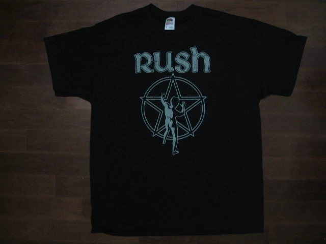 RUSH Gray t-shirt - Outline Starman