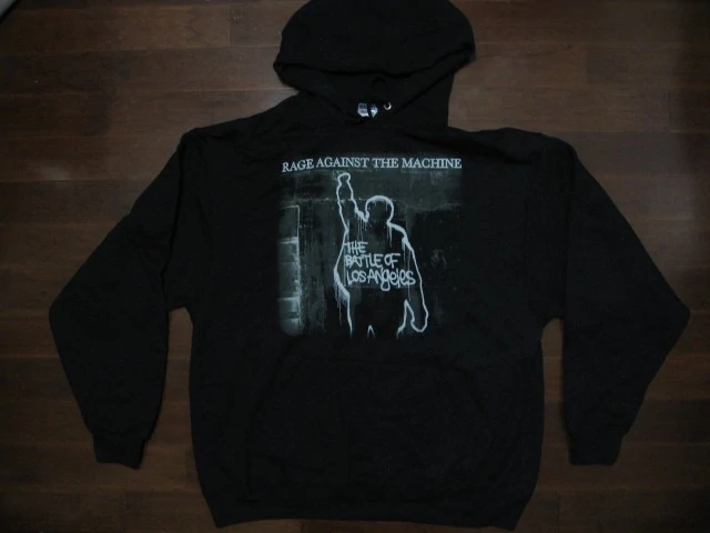 RAGE AGAINST THE MACHINE‏ The Battle Of Los Angeles Hoodie.Two sided print