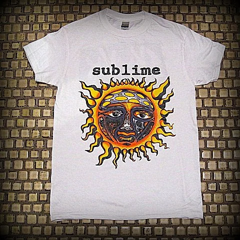 SUBLIME - Sun Logo / Skunk Records Two Sided Printed - T-Shirt