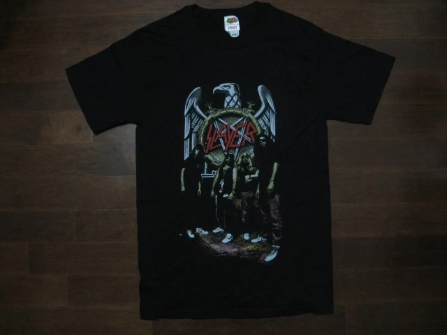 SLAYER - Vintage Group Posed Standing Photo - T-Shirt
