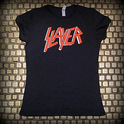 SLAYER- Logo- Girls & Ladies Cut -T- Shirt