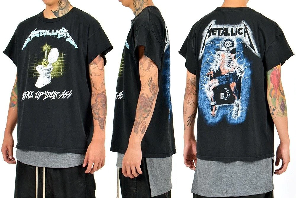 METALLICA - Metal Up Your Ass - Two Sided Printed - T-Shirt